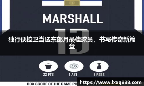 独行侠控卫当选东部月最佳球员，书写传奇新篇章
